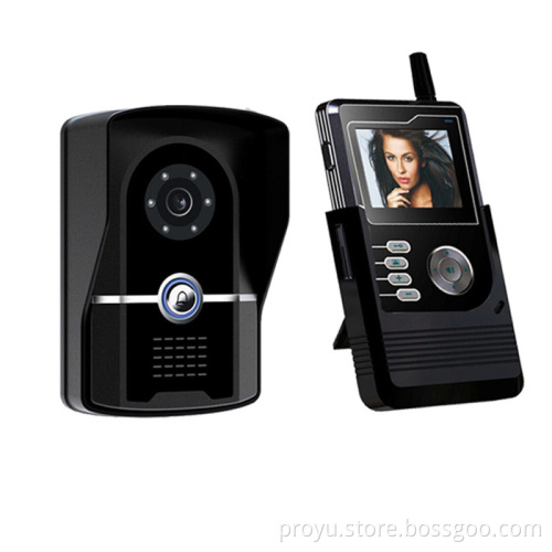 2.4 inch LCD handheld wireless color video intercom system 12V with night vision PY-3424P11